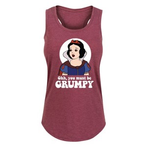 Women's - Disney Princess - You Must Be Grumpy Graphic Racerback Tank - 1 of 4