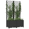 vidaXL Garden Planter Black Polypropylene - 31.5" x 15.7" x 53.5" - 3 of 4