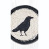 Earth Rugs Farmhouse Crow Coaster – Rustic Country Kitchen 5"x5" Table Protector - 3 of 3