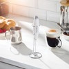 Peach Street Powerful Handheld Milk Frother, Mini Frother Wand, Battery Operated Stainless Steel Mixer, With Stand. for Milk, Latte - 2 of 4
