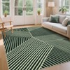 Washable Geometric Stripped Lines Print Area Rug for Living Room Bedroom, Indoor Modern Large Floor Carpet for Dining Room Home Office - 2 of 4