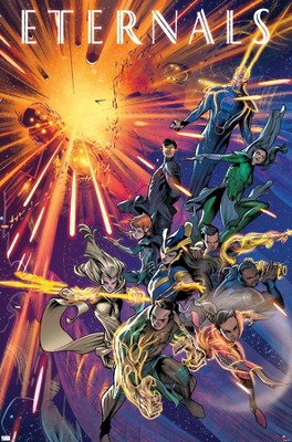 Trends International Marvel Eternals - Immortals Walk Comic Framed Wall Poster Prints