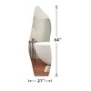SpassWay 59"H/64"H/71"H Asymmetrical Accent Wall Mirror Novelty Full Length Mirror for Living Room Bedroom Entryway - 4 of 4