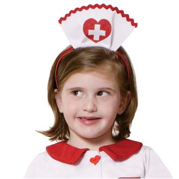 Dress Up America Red and White Nurse Headband for Girls - One Size