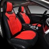 Coverado Car Seat Covers 5 Pieces Full Set Faux Leather with Embossed Pattern - 2 of 4