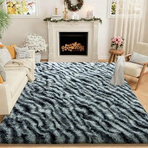 5x7 Area Rugs for Bedroom, Soft Fluffy Shaggy Rug for Living Room Kids Room Home Decor - 1 of 4