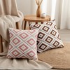 REGALWOVEN Geometric Pattern Soft Short Plush Decorative Throw Pillow Covers for Sofa Bedroom Living Room 2 Pcs - 4 of 4