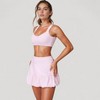 Anna-Kaci Active Women's Ruffle Hem High Waist Skort Built-In Shorts Stretch Waistband Flowy Lightweight Design - 2 of 4