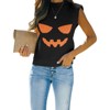 Womens Cap Sleeve Pullover Sweater Knit Tank Tops Crew Neck Sweater - 3 of 4