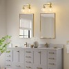 POWLIG Modern Vanity Light - Dimmable Bathroom Wall Sconce with Clear Glass Shades, Perfect for Mirror Lighting - 3 of 4