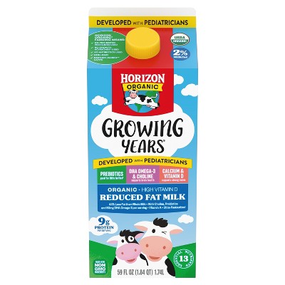 Horizon Organic Growing Years 2% Milk with DHA Omega-3 - 0.5gal