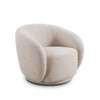 CAVINAS Modern Accent Chair with Backrest Upholstered Sofa Chair Comfy Chair Lounge Chair for Living Room - 3 of 4