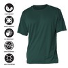 Northern Michigan University Adult Men's Sport Active T-Shirt Left Chest Logo, Black - 4 of 4