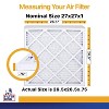 Filter King 27x27x1 Air Filter | 4-PACK | MERV 13 HVAC Pleated A/C Furnace Filters | MADE IN USA | Actual Size: 26.5 x 26.5 x .75" - 2 of 4