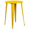 Flash Furniture Commercial Grade 30" Round Metal Indoor-Outdoor Bar Table Set with 2 Cafe Stools - 3 of 4