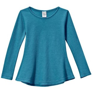 City Threads USA-Made Thermal Girls Soft & Cozy Long Sleeve Tunic - 1 of 2