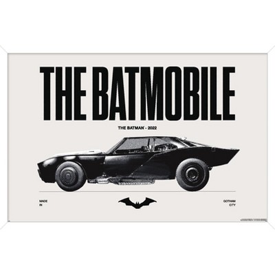 Trends International DC Comics Batman: 85th Anniversary - The Batmobile 2022 Framed Wall Poster Prints