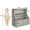 Kids Bookshelf and Toy Storage Organizer, Wooden Toddler Bookcase with Large Cubbies, Storage Cabinet for Playroom, Bedroom, Nursery, Classroom - 3 of 4