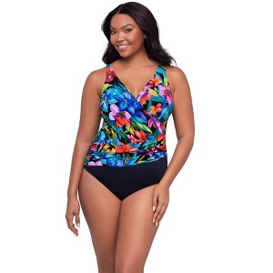 Trimshaper Women's Addison Control One-Piece Swimsuit - 1 of 3