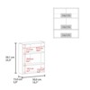 SEVOBAL Bathroom Storage Cabinets 23in Double Door Medicine Cabinets with Adjustable Shelves for Bathroom, White, 24.8"*28.35"*4.3" - 3 of 4