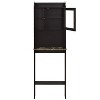 Bathroom Cabinet Over Toilet, Over The Toilet Bathroom Cabinet with 1 Door and Adjustable Shelves Bathroom Storage Cabinet Organizer - 4 of 4