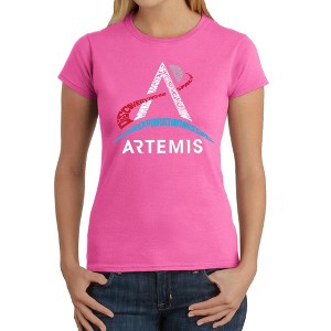 LA Pop Art NASA Artemis Logo - Women's Word Art T-Shirt - 1 of 4