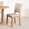 ORRD 4-Piece Side Chair Set, Natural Finish & Upholstered Seat, Transitional Rubberwood Dining Chairs for Kitchen and Dining Room (Set of 4) - 2 of 4