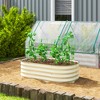 Outsunny Galvanized Raised Garden Bed Kit, Metal Planter Box with Safety Edging - 3 of 4