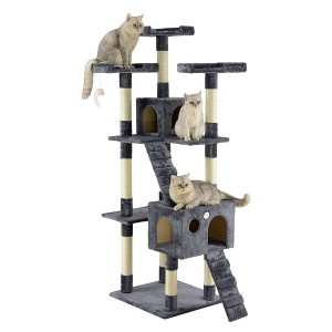 Go Pet Club 72" Cat Tree Furniture with Sisal Scratching Posts F2080 - 1 of 2