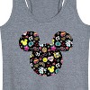 Women's - Disney - Mickey And Minnie Doodles Graphic Racerback Tank - 2 of 4