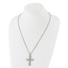 Black Bow Jewelry Men's Stainless Steel & Gold Tone North Star Cross Necklace, 24 Inch - 3 of 4