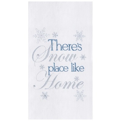 C&F Home Snow Place Like Home Embroidered Flour Sack Kitchen Towel