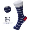 Alpine Swiss Mens Dress Socks 6 Pair Crew Sock Cotton Dress Socks for Men Solid Ribbed Argyle Pattern Multicolor Fun Designs - 3 of 4