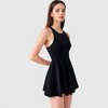 Anna-Kaci Women's High Neck Flowy Athletic Dress with Built-In Shorts - 3 of 4