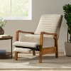 Lyngins Modern Wood Hand Recliner Chair with High Back & Footrest,Accent Club Chair for Living Room,Bedroom - 3 of 4