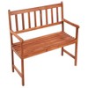 Patio Bench with Cushion 47.2" Solid Acacia Wood - 3 of 4