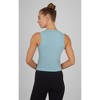 Yogalicious Womens 2 Pack Airlite Melissa Mock Neck Crop Tank - 3 of 4