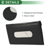 Unique Bargains Universal Car Standard Tissue Holder Tissues Box Cover Car Backseat Extra Large Tissue Organization Faux Leather Black - 3 of 4