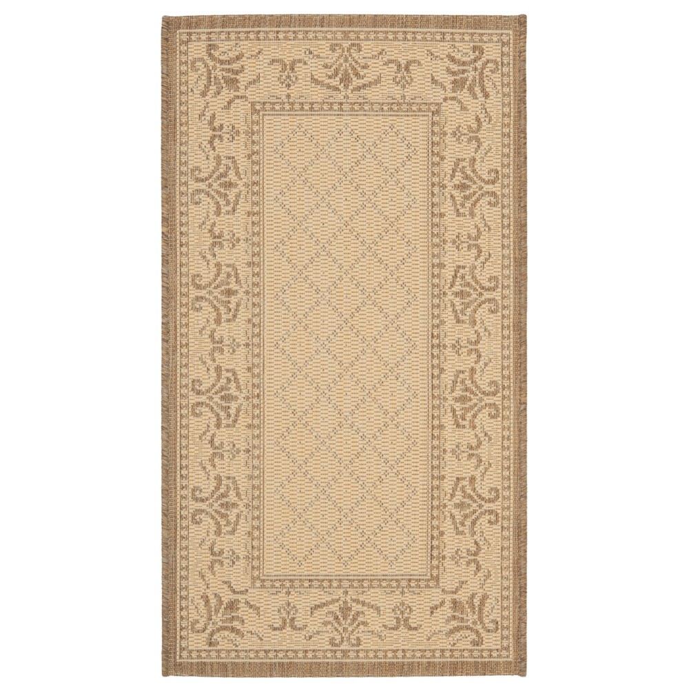 2'X3'7in Rectangle Alicante Outdoor Patio Rug Natural/Brown - Safavieh