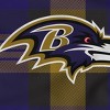 NFL Baltimore Ravens Plaid Steel Royal Plush Faux Shearling Blanket - 2 of 3