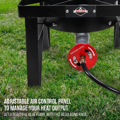 Hike Crew Black Cast Iron Single Burner Portable Gas Stove