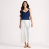 Lands' End Women's Recover Denim High Rise Wide Leg Crop Jeans - 4 of 4