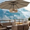 Siljoy 21 Inch Waterproof Outdoor Ceiling Fan with Light, 6-Speed & 3 CCT LED, Caged Ceiling Fan with Smart APP & Remote, Perfect for Gazebo, Pergola - 4 of 4