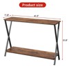 Narrow Console Table – Tier Storage Shelf Sofa Table (for Living Room/Hallway/Bedroom) - 3 of 4