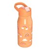 Zak Designs 14 fl oz Double Walled Stainless Steel Tranquility Insulated Straw Bottle - 3 of 4