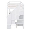 NicBex Twin/Full Size Loft Bed with L-Shaped Desk & Storage Stairs,Space-Saving Wooden Bunk Bed with Cabinets & Drawers,Loft Bed for Kids,Teen,Adults - 4 of 4