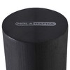 HolaHatha Portable Solid High Density EVA Foam Roller for Deep Tissue Back Massage, Calf Therapy, Glute Massaging, Back Pain, and Leg Recovery, Black - 3 of 4