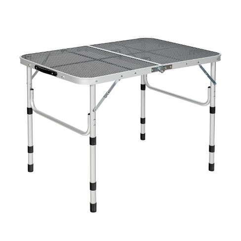 Grill table with stainless steel top