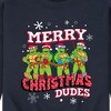 Men's - Teenage Mutant Ninja Turtles - Merry Christmas Dude Graphic Fleece Sweatshirt - 2 of 4