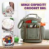 Hearth & Harbor Crochet Kit for Beginners Adults and Kids, Amigurumi and Crocheting Kit with Soft Yarn and Sage Green Crochet Bag - 3 of 4